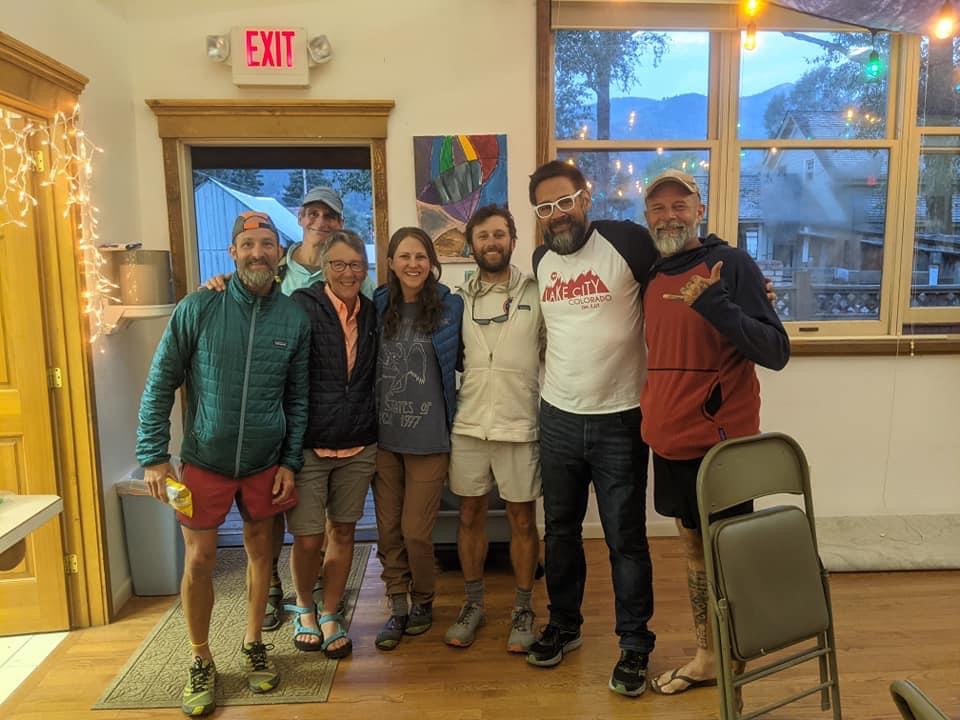 Me with a couple of the hikers who joined us for our Sunday Night Trail Hiker Meals.